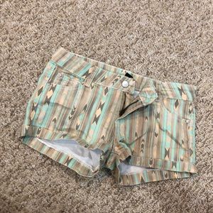 Tribal Jean Shorts
